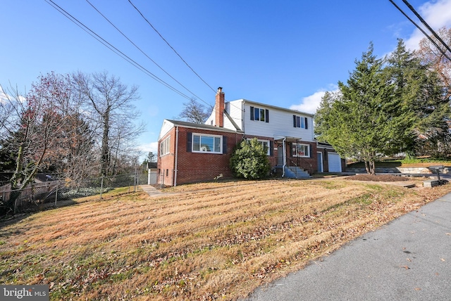 view of property with a front yard