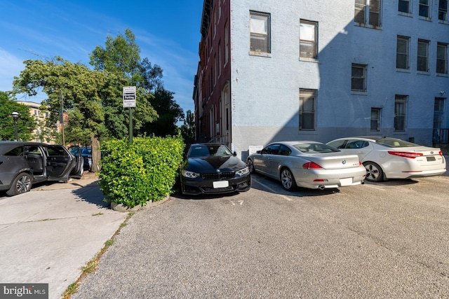 view of vehicle parking