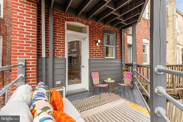 exterior space featuring an outdoor hangout area