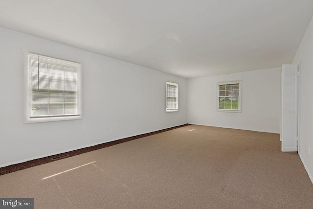 view of carpeted empty room