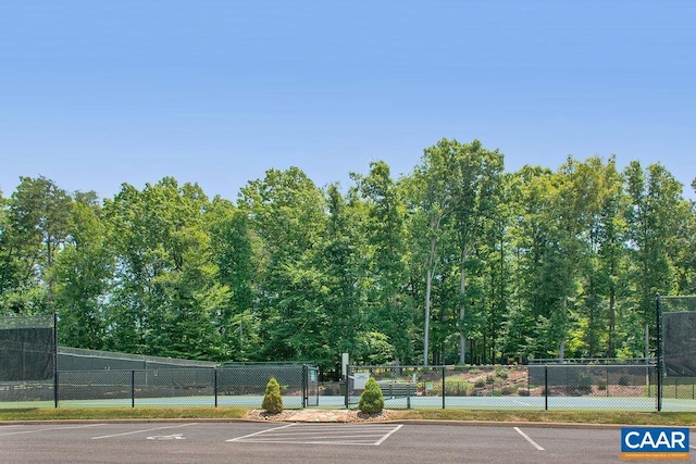 view of tennis court