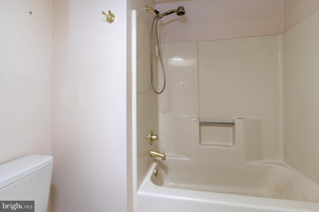 bathroom with  shower combination and toilet