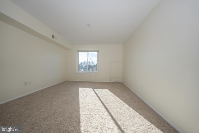 view of carpeted empty room