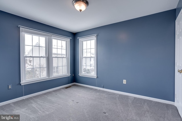 view of carpeted empty room