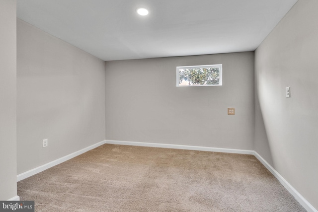 view of carpeted empty room