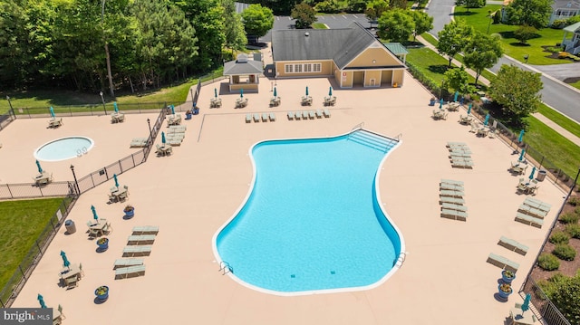 view of pool with a patio area