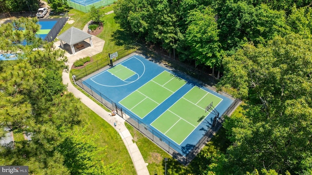 view of sport court