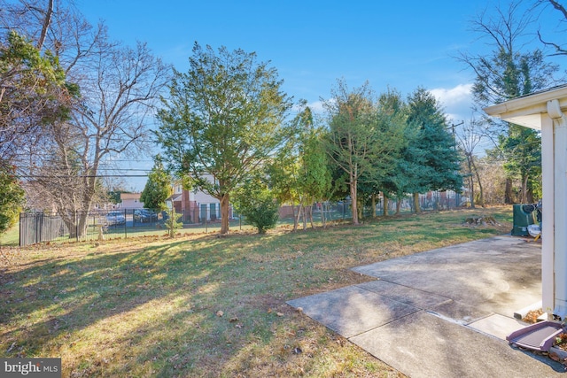 view of yard featuring a patio