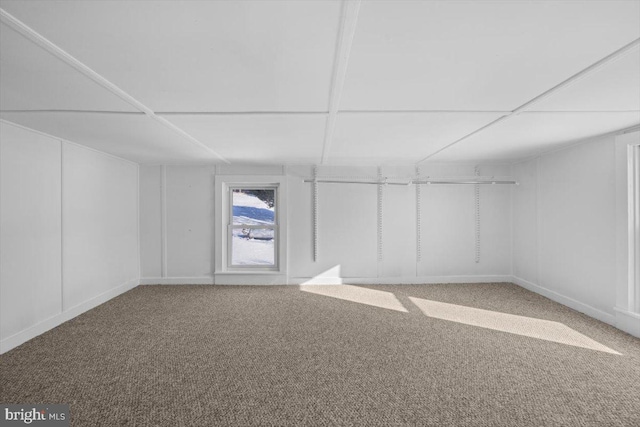 interior space featuring carpet floors