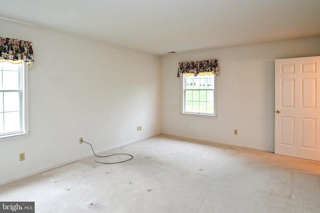 view of carpeted empty room