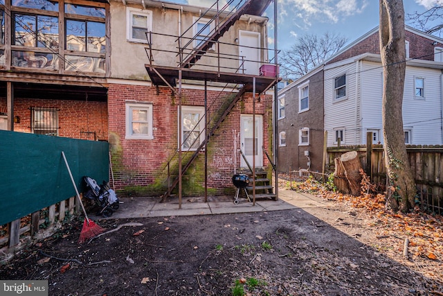 view of rear view of property