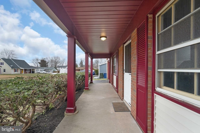 view of patio featuring covered porch