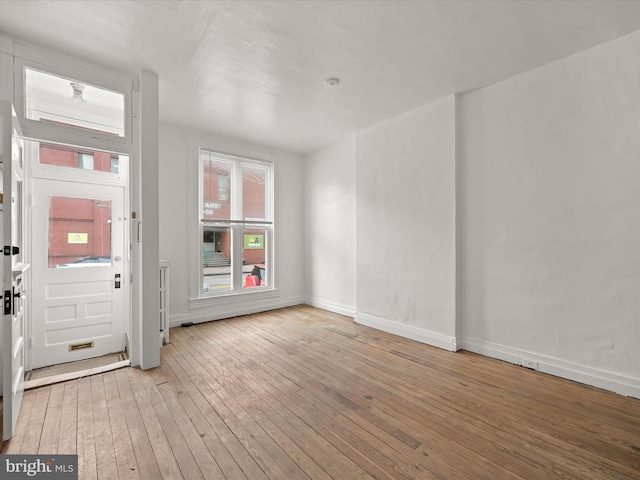 entryway featuring light wood-type flooring