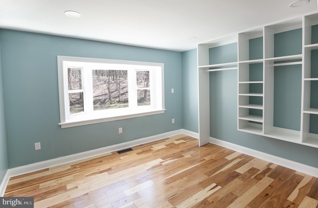 interior space featuring light hardwood / wood-style flooring