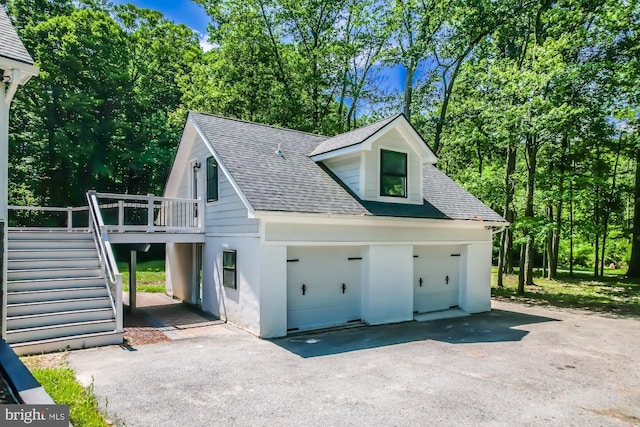 exterior space with a deck