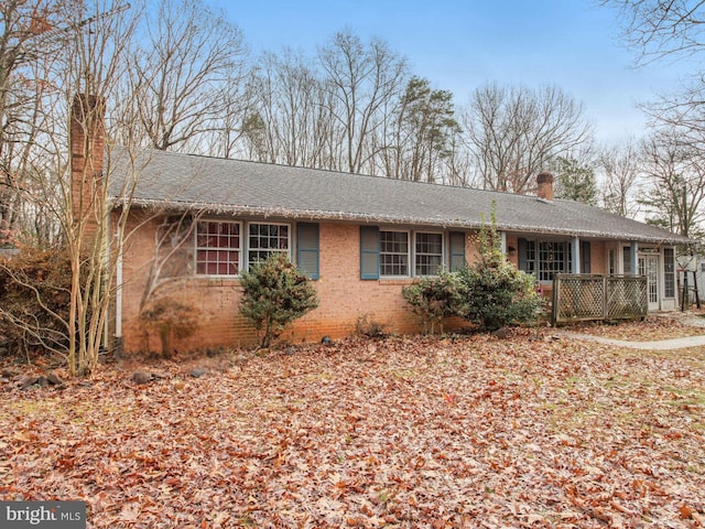 view of ranch-style home