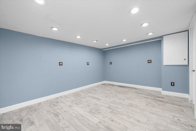 interior space featuring light wood-type flooring