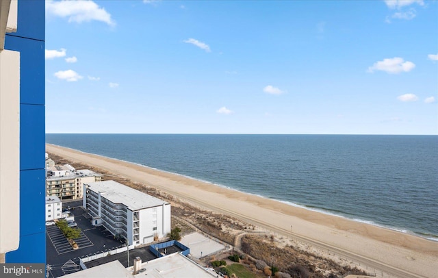 property view of water with a view of the beach