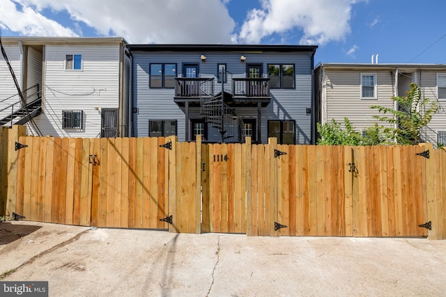 exterior space featuring a deck