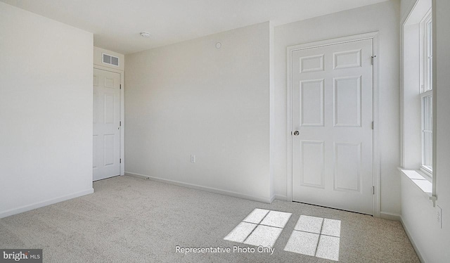 view of carpeted empty room