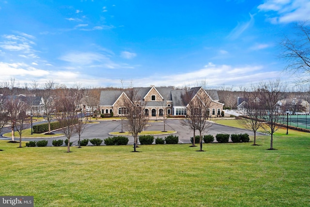 exterior space featuring a yard