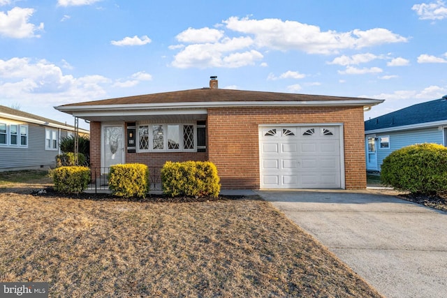 ranch-style home with a garage