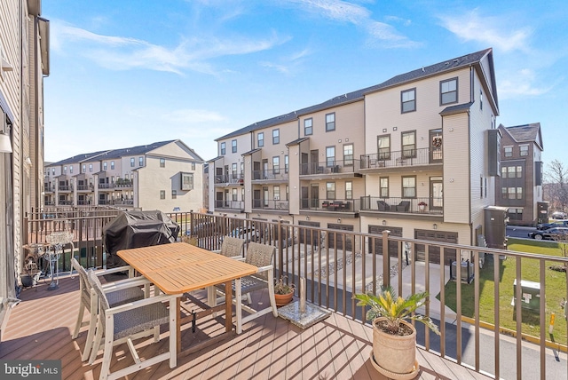 balcony with grilling area