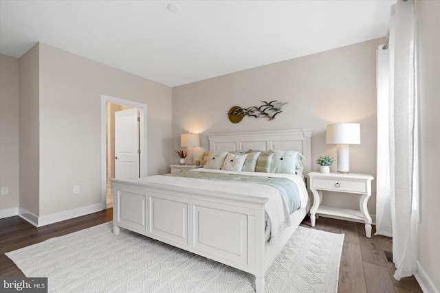 bedroom featuring light wood-type flooring