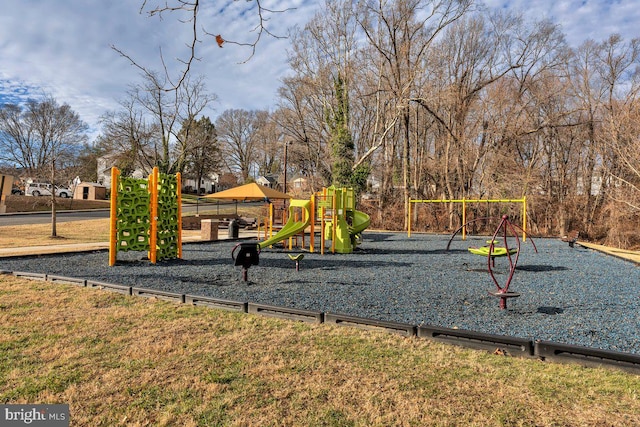 view of jungle gym