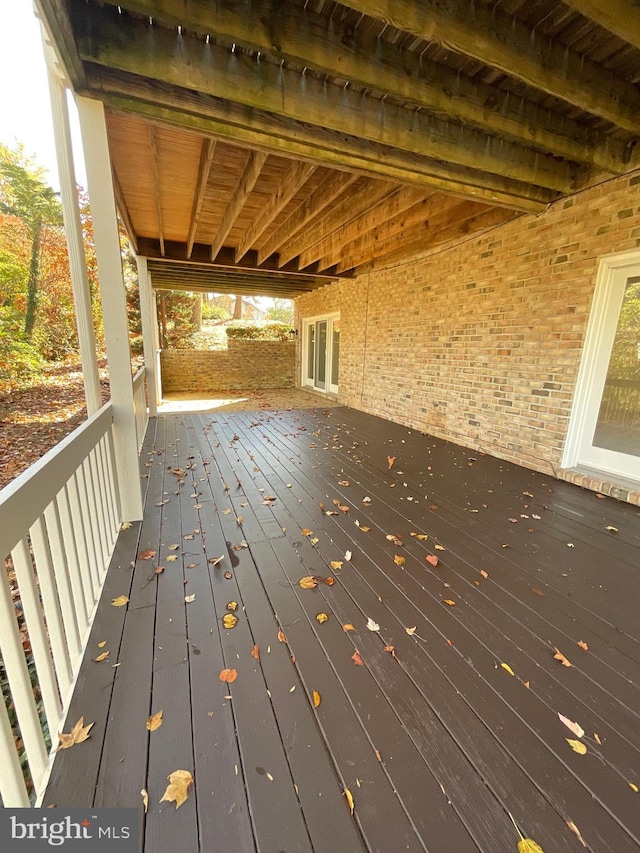 view of wooden terrace