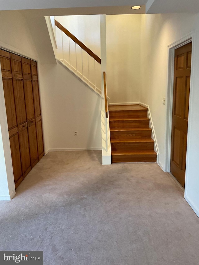 stairs with carpet