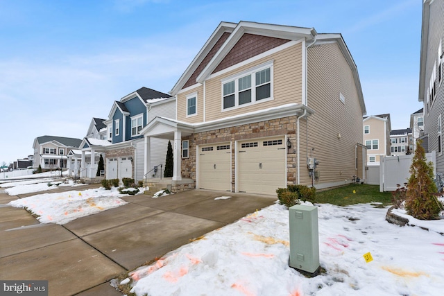 view of front of house featuring a garage