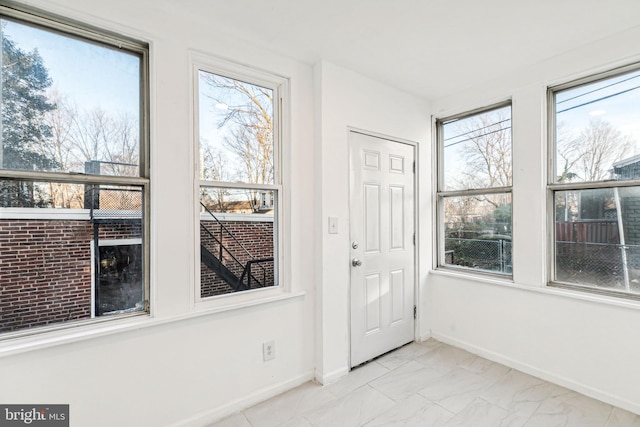 interior space with plenty of natural light