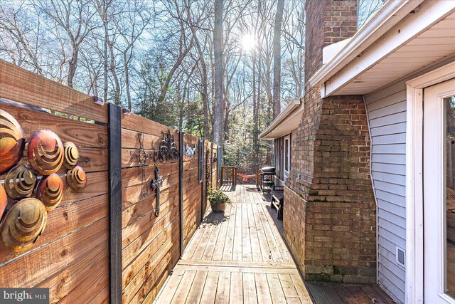 view of wooden terrace