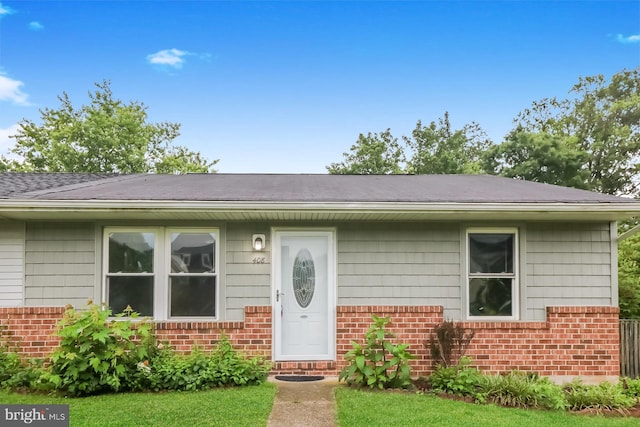 view of ranch-style home