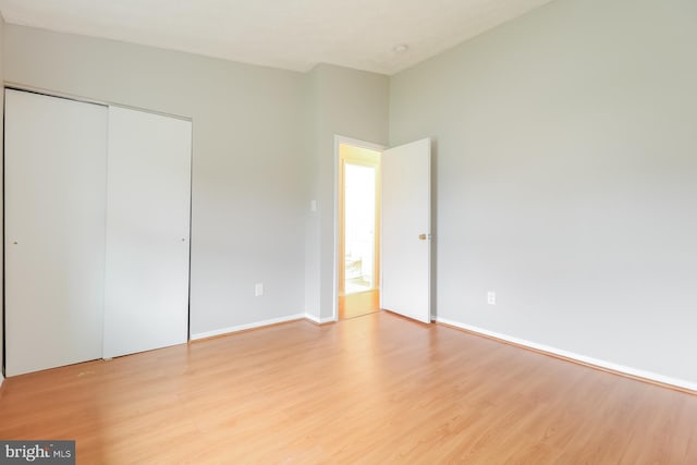 408 Berkshire Ct, Joppa, MD 21085 - unfurnished bedroom with light wood-style flooring and a closet