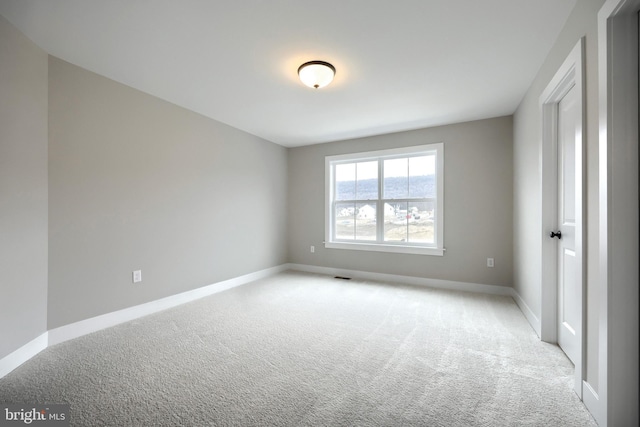 view of carpeted empty room