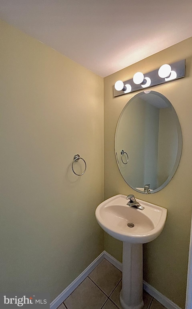 bathroom featuring tile patterned flooring