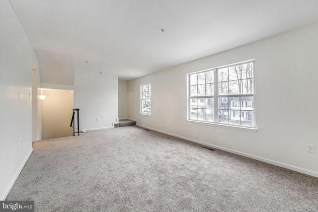 view of carpeted empty room