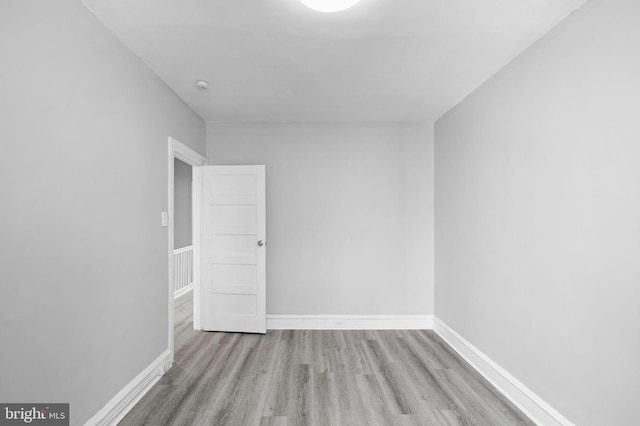 empty room featuring light hardwood / wood-style flooring