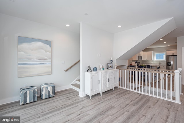 interior space featuring light hardwood / wood-style flooring