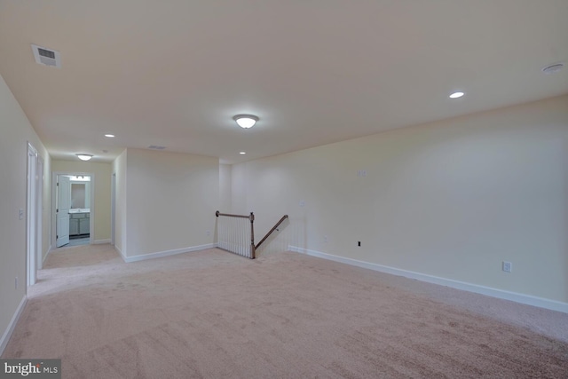 view of carpeted empty room