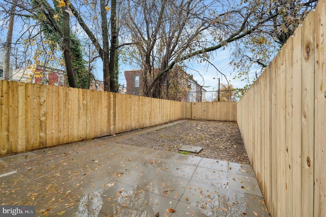 view of yard with a patio