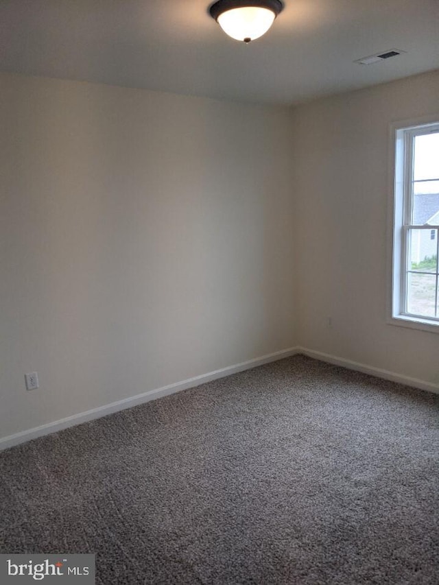 view of carpeted empty room