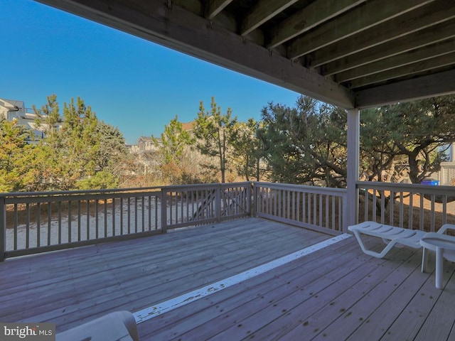 view of wooden terrace