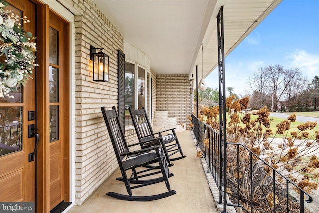 view of patio / terrace featuring a porch