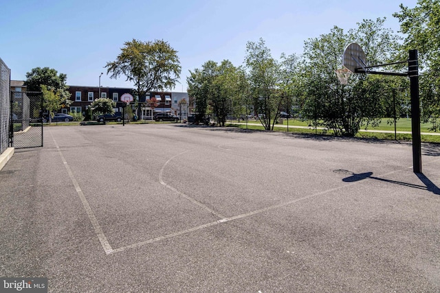 view of basketball court