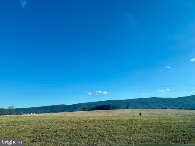 property view of mountains with a rural view