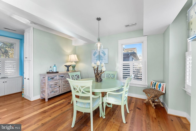 dining room featuring hardwood / wood-style floors