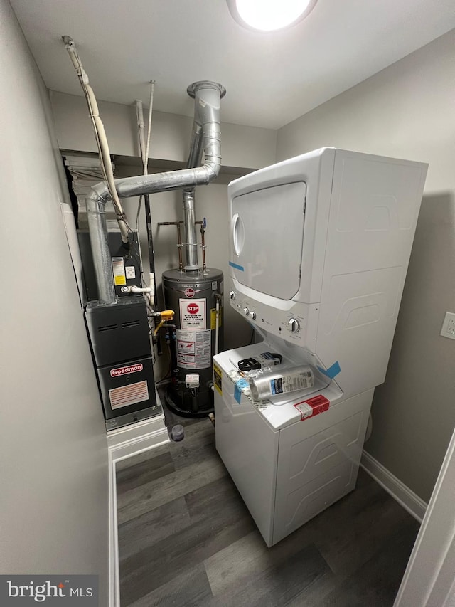 utility room with water heater